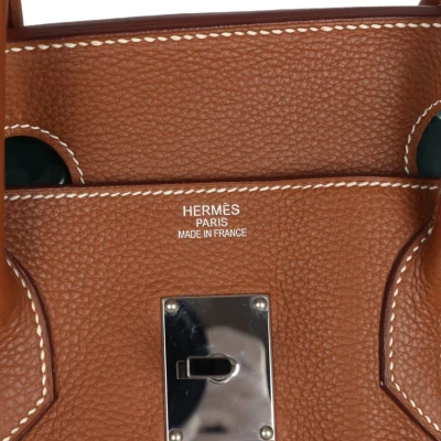 Preowned Hermes Shoulder Birkin 42 JPG Gold Clemence Palladium Hardware