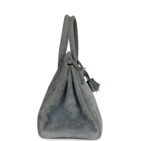 Vintage Hermes Birkin 30 Gris Fume Doblis Palladium Hardware Vintage Hermes Birkin 30 Gris Fume Doblis Palladium Hardware