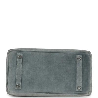 Vintage Hermes Birkin 30 Gris Fume Doblis Palladium Hardware Vintage Hermes Birkin 30 Gris Fume Doblis Palladium Hardware