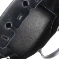Vintage Hermes Birkin 35 Black Box Gold Hardware