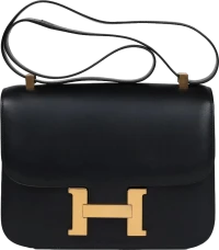Vintage Hermes Constance 23 Black Evercalf Gold Hardware Vintage Hermes Constance 23 Black Evercalf Gold Hardware