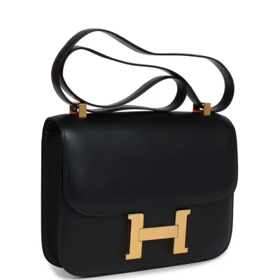 Vintage Hermes Constance 23 Black Evercalf Gold Hardware Vintage Hermes Constance 23 Black Evercalf Gold Hardware