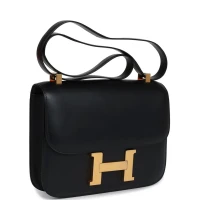 Vintage Hermes Constance 23 Black Evercalf Gold Hardware Vintage Hermes Constance 23 Black Evercalf Gold Hardware