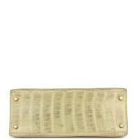 Vintage Hermes Kelly 28 Vert Celadon Natura Shiny Alligator Gold Hardware Vintage Hermes Kelly 28 Vert Celadon Natura Shiny Alligator Gold Hardware