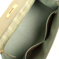 Vintage Hermes Kelly 28 Vert Celadon Natura Shiny Alligator Gold Hardware Vintage Hermes Kelly 28 Vert Celadon Natura Shiny Alligator Gold Hardware