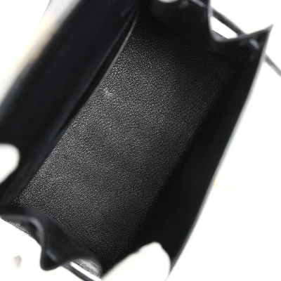 Vintage Hermes Kelly Sellier 20 Black Shiny Alligator Gold Hardware Vintage Hermes Kelly Sellier 20 Black Shiny Alligator Gold Hardware
