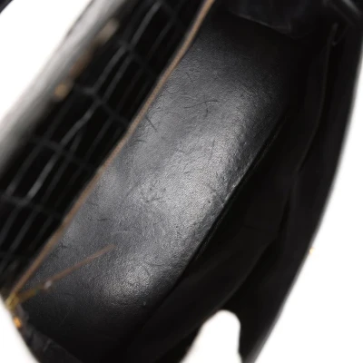 Vintage Hermes Kelly Sellier 32 Black Shiny Porosus Crocodile Gold Hardware Vintage Hermes Kelly Sellier 32 Black Shiny Porosus Crocodile Gold Hardware