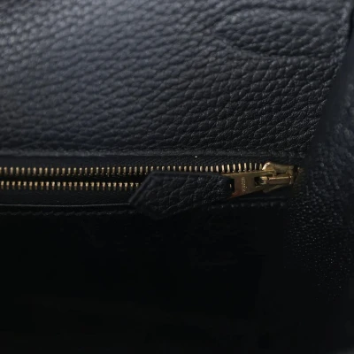 Vintage Hermes Kelly Sellier 35 Black Fjord Gold Hardware Vintage Hermes Kelly Sellier 35 Black Fjord Gold Hardware