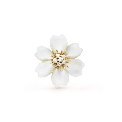 Van Cleef & Arpels Брошь-подвеска Rose de Noël