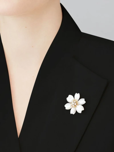 Van Cleef & Arpels Брошь-подвеска Rose de Noël