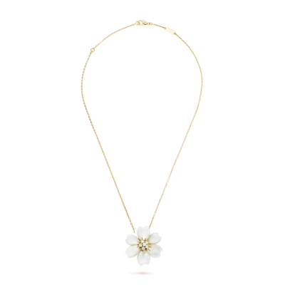 Van Cleef & Arpels Брошь-подвеска Rose de Noël