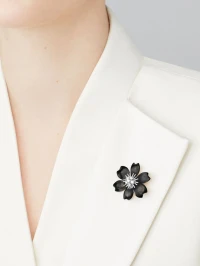 Van Cleef & Arpels Брошь-подвеска Rose de Noël