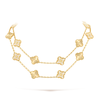 Van Cleef & Arpels Длинное колье Vintage Alhambra