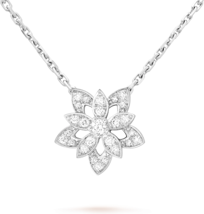 Van Cleef & Arpels Подвеска Lotus с перфорацией Van Cleef & Arpels Подвеска Lotus с перфорацией