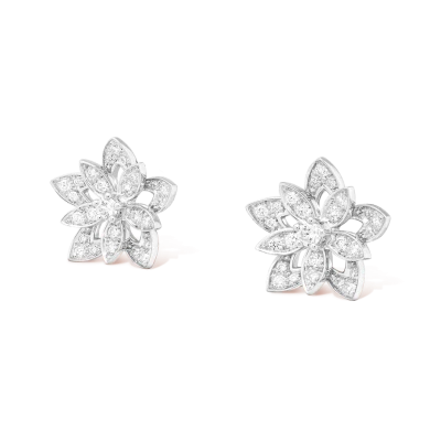 Van Cleef & Arpels Серьги Lotus с перфорацией