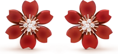 Van Cleef & Arpels Серьги Rose de Noël Van Cleef & Arpels Серьги Rose de Noël