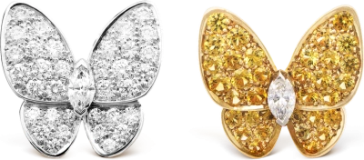 Van Cleef & Arpels Серьги Two Butterfly Van Cleef & Arpels Серьги Two Butterfly