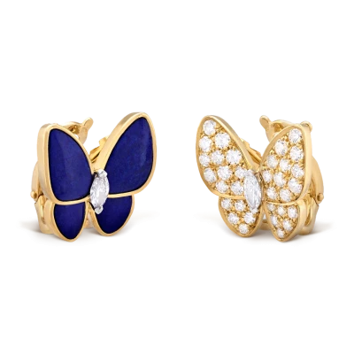 Van Cleef & Arpels Серьги Two Butterfly Van Cleef & Arpels Серьги Two Butterfly