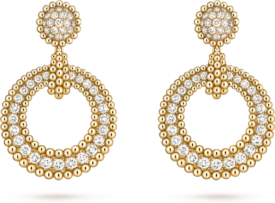 Van Cleef & Arpels Серьги Perlée diamonds Van Cleef & Arpels Серьги Perlée diamonds