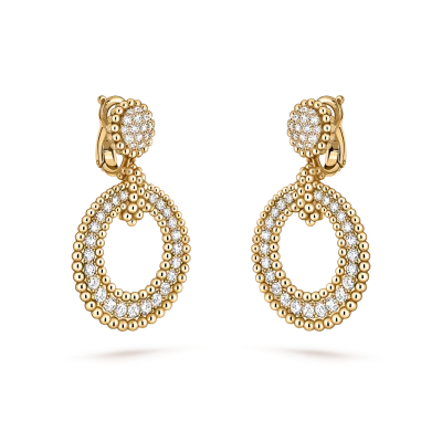 Van Cleef & Arpels Серьги Perlée diamonds Van Cleef & Arpels Серьги Perlée diamonds