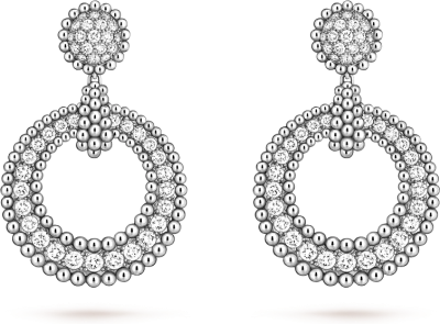 Van Cleef & Arpels Серьги Perlée diamonds Van Cleef & Arpels Серьги Perlée diamonds