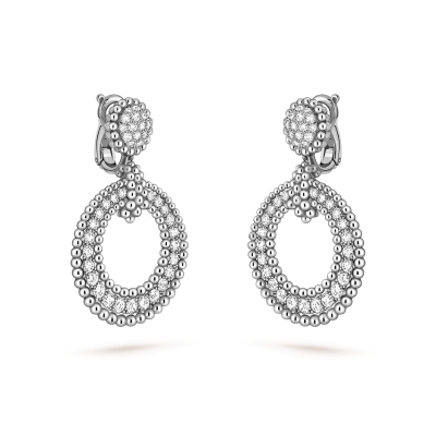Van Cleef & Arpels Серьги Perlée diamonds Van Cleef & Arpels Серьги Perlée diamonds