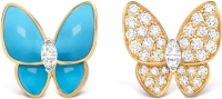 Van Cleef & Arpels Серьги Two Butterfly Van Cleef & Arpels Серьги Two Butterfly