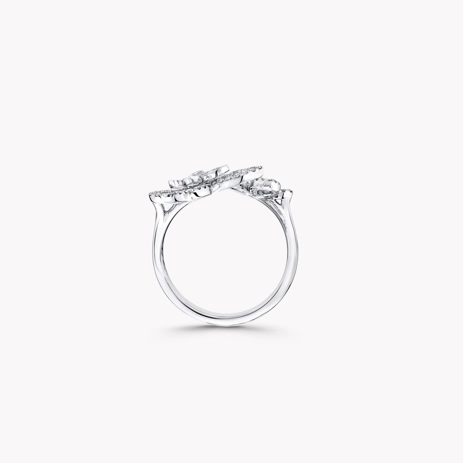 Double Butterfly Silhouette Diamond Ring Graff Double Butterfly Silhouette Diamond Ring Graff