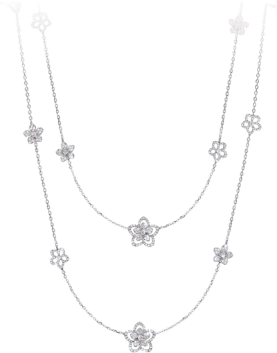 Wild Flower Diamond Sautoir Necklace Graff