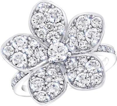 Wild Flower Large Pavé Diamond Ring Graff