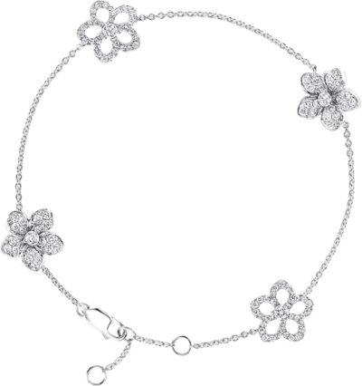 Wild Flower Pavé Diamond Bracelet Graff