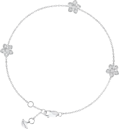 Wild Flower Petite Pavé Diamond Bracelet Graff