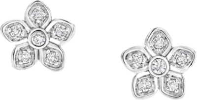 Wild Flower Petite Pavé Diamond Stud Earrings Graff