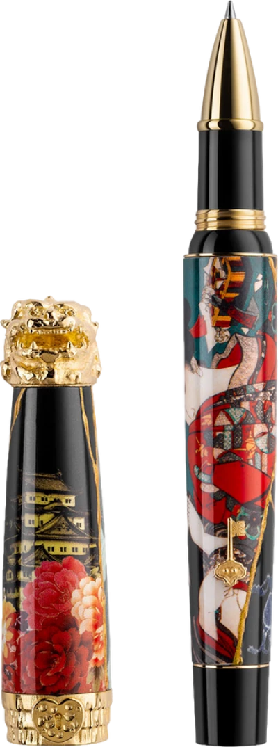 Montegrappa Bijo-To-Yaju Pen, Gold Plated Sterling Silver