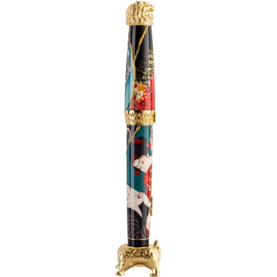 Montegrappa Bijo-To-Yaju Pen, Gold Plated Sterling Silver Montegrappa Bijo-To-Yaju Pen, Gold Plated Sterling Silver