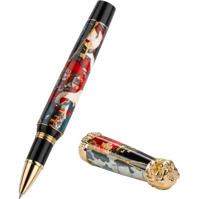 Montegrappa Bijo-To-Yaju Pen, Gold Plated Sterling Silver Montegrappa Bijo-To-Yaju Pen, Gold Plated Sterling Silver