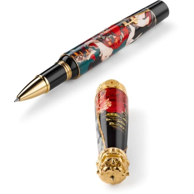 Montegrappa Bijo-To-Yaju Pen, Gold Plated Sterling Silver Montegrappa Bijo-To-Yaju Pen, Gold Plated Sterling Silver
