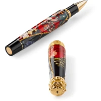 Montegrappa Bijo-To-Yaju Pen, Gold Plated Sterling Silver Montegrappa Bijo-To-Yaju Pen, Gold Plated Sterling Silver