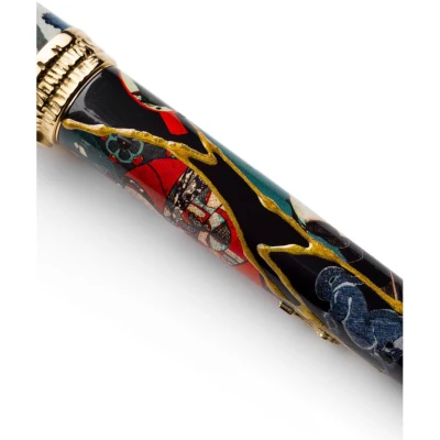 Montegrappa Bijo-To-Yaju Pen, Gold Plated Sterling Silver Montegrappa Bijo-To-Yaju Pen, Gold Plated Sterling Silver