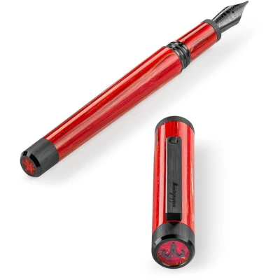 Montegrappa Zero Zodiac Aries Fountain Pen, Ultra Black IP Steel, Steel Nib Montegrappa Zero Zodiac Aries Fountain Pen, Ultra Black IP Steel, Steel Nib