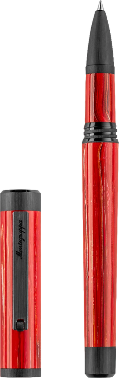 Montegrappa Zero Zodiac Aries Pen, Ultra Black IP Steel
