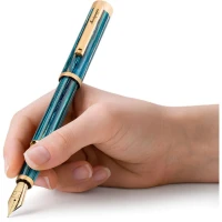 Montegrappa Zero Zodiac Cancer Fountain Pen, Yellow Gold IP Steel, 14k Gold Nib Montegrappa Zero Zodiac Cancer Fountain Pen, Yellow Gold IP Steel, 14k Gold Nib