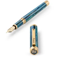Montegrappa Zero Zodiac Cancer Fountain Pen, Yellow Gold IP Steel, 14k Gold Nib Montegrappa Zero Zodiac Cancer Fountain Pen, Yellow Gold IP Steel, 14k Gold Nib
