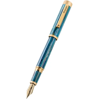 Montegrappa Zero Zodiac Cancer Fountain Pen, Yellow Gold IP Steel, 14k Gold Nib Montegrappa Zero Zodiac Cancer Fountain Pen, Yellow Gold IP Steel, 14k Gold Nib