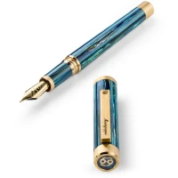 Montegrappa Zero Zodiac Cancer Fountain Pen, Yellow Gold IP Steel, Steel Nib Montegrappa Zero Zodiac Cancer Fountain Pen, Yellow Gold IP Steel, Steel Nib