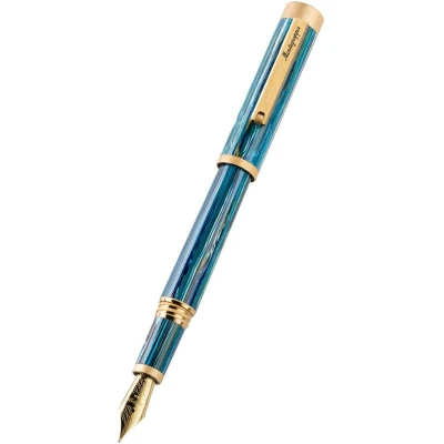 Montegrappa Zero Zodiac Cancer Fountain Pen, Yellow Gold IP Steel, Steel Nib Montegrappa Zero Zodiac Cancer Fountain Pen, Yellow Gold IP Steel, Steel Nib