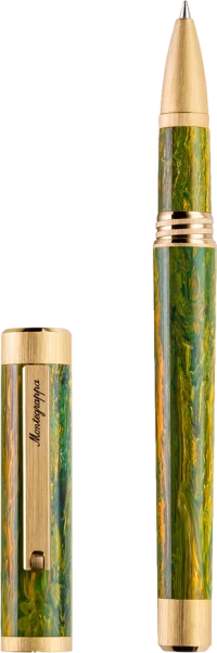 Montegrappa Zero Zodiac Gemini Pen, Yellow Gold IP Steel Montegrappa Zero Zodiac Gemini Pen, Yellow Gold IP Steel