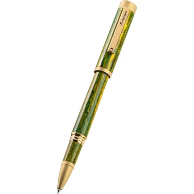 Montegrappa Zero Zodiac Gemini Pen, Yellow Gold IP Steel Montegrappa Zero Zodiac Gemini Pen, Yellow Gold IP Steel