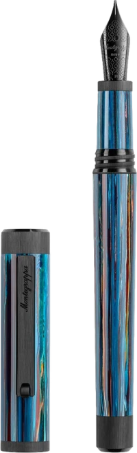 Montegrappa Zero Zodiac Libra Fountain Pen, Ultra Black IP Steel, Steel Nib Montegrappa Zero Zodiac Libra Fountain Pen, Ultra Black IP Steel, Steel Nib