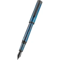 Montegrappa Zero Zodiac Libra Fountain Pen, Ultra Black IP Steel, Steel Nib Montegrappa Zero Zodiac Libra Fountain Pen, Ultra Black IP Steel, Steel Nib